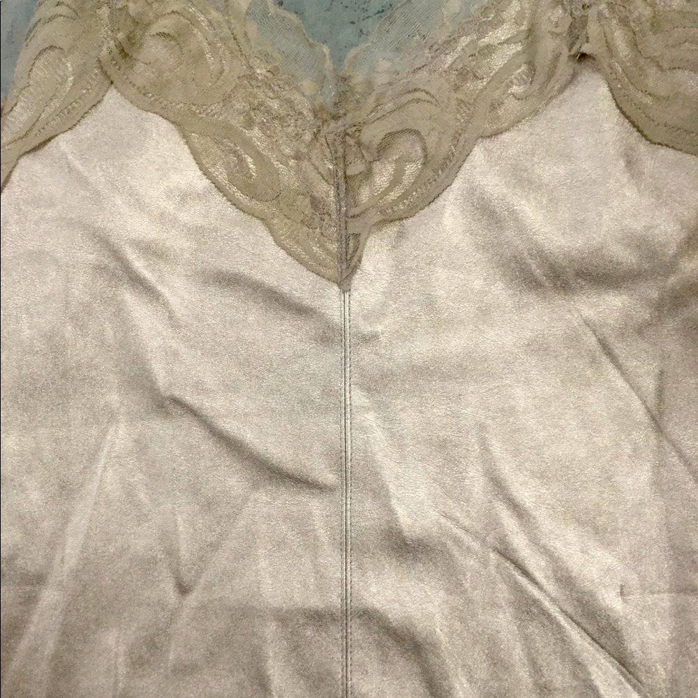 Bronze faux leather tank